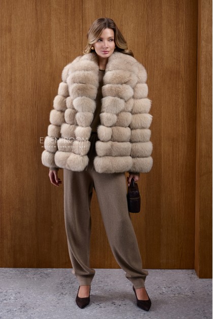 короткая шубка из финского песца