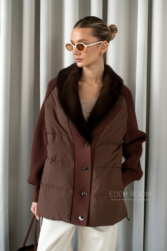 демисезонная куртка с мехом