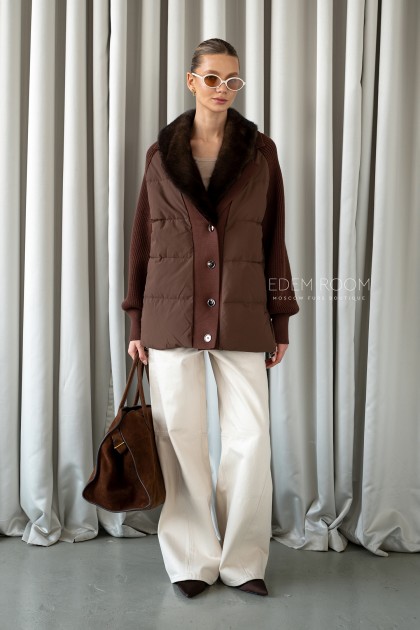 демисезонная куртка с мехом