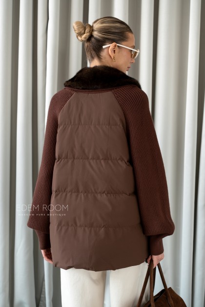 демисезонная куртка с мехом