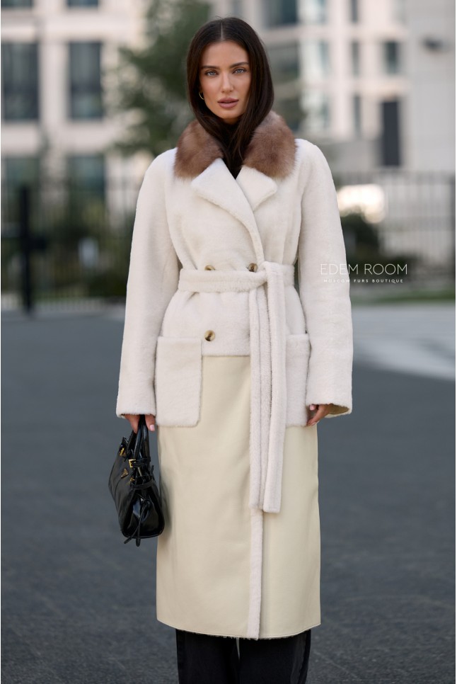 светлая дублёнка без капюшона светлая дублёнка без капюшона