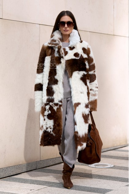 дублёнка из меха тиграды 