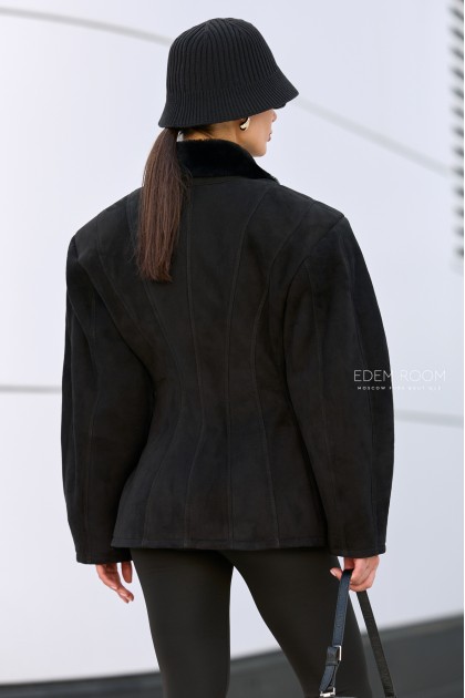 приталенная дублёнка - пиджак