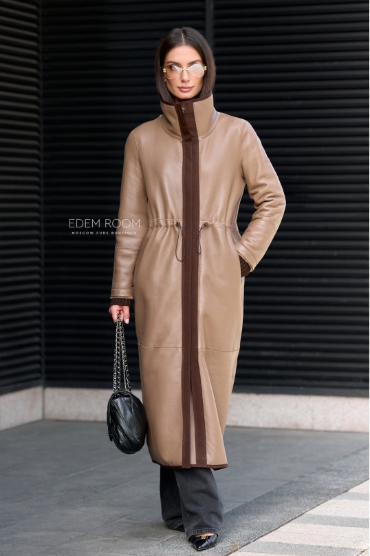 двухсторонняя дублёнка из мерино