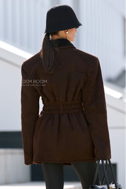 дублёнка молодёжная приталенная