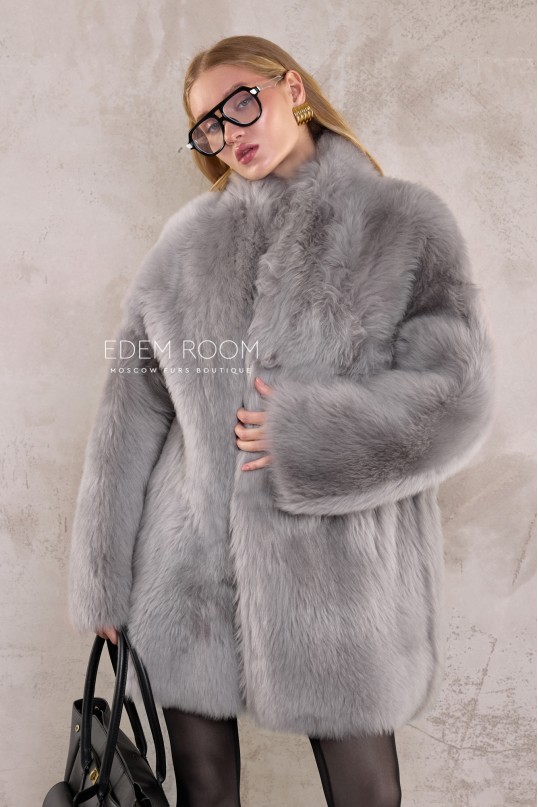 двухсторонняя дублёнка из тосканы