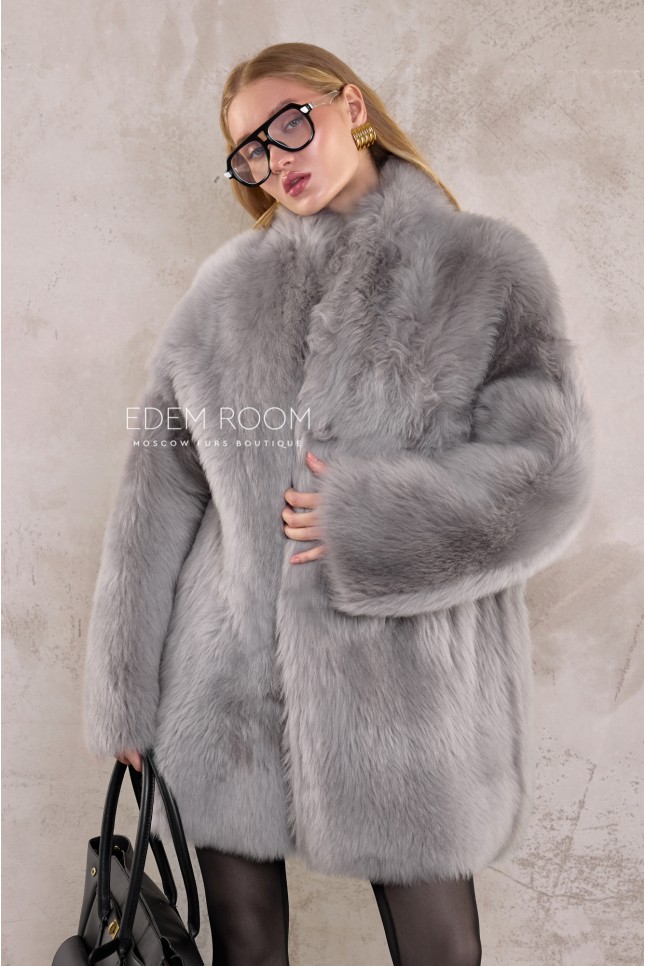 двухсторонняя дублёнка из тосканы