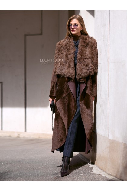 дубленка Италия с мехом тиградо