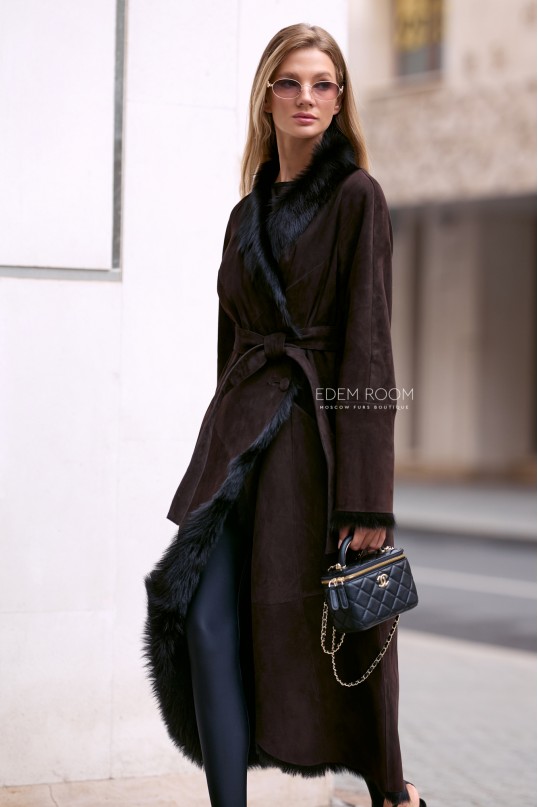 тонкая дубленка из итальянской тосканы