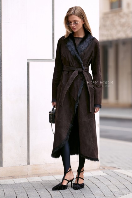 тонкая дубленка из итальянской тосканы