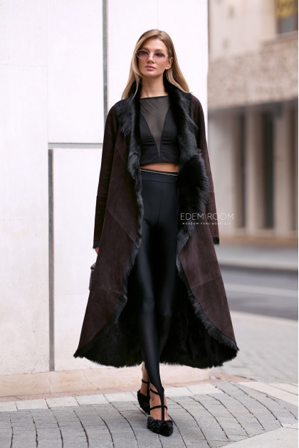 тонкая дубленка из итальянской тосканы