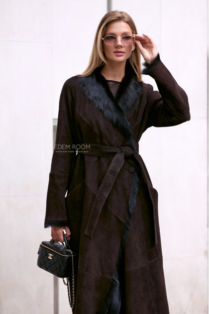 тонкая дубленка из итальянской тосканы