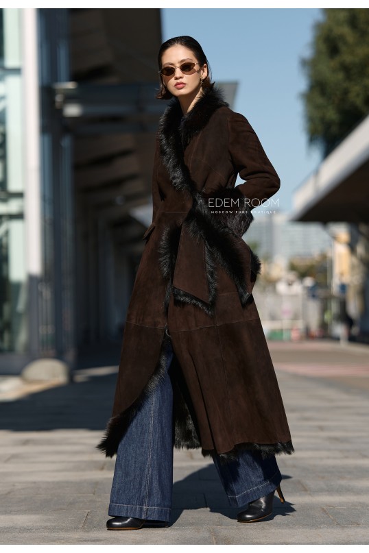 лёгкая дублёнка на итальянской тоскане