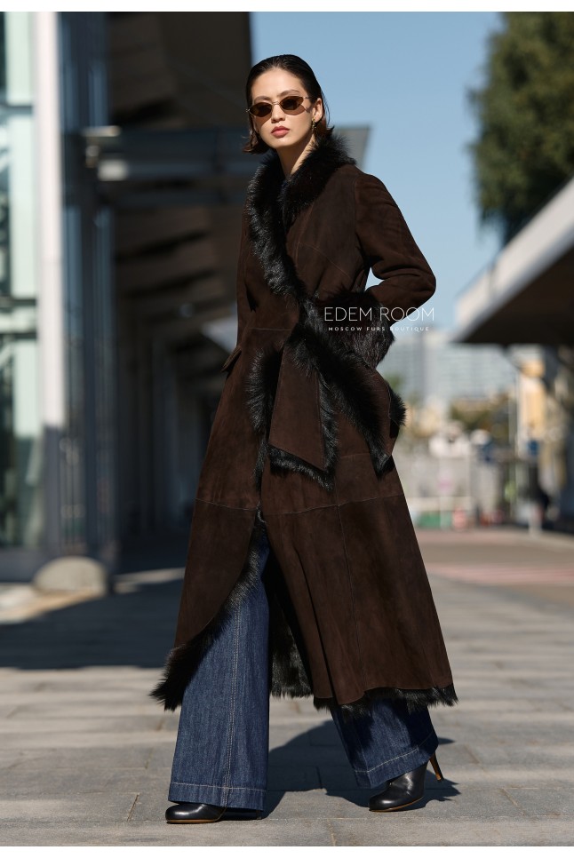 лёгкая дублёнка на итальянской тоскане