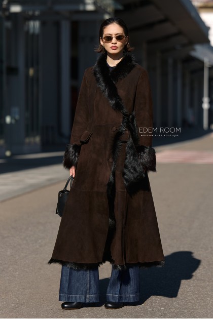 лёгкая дублёнка на итальянской тоскане