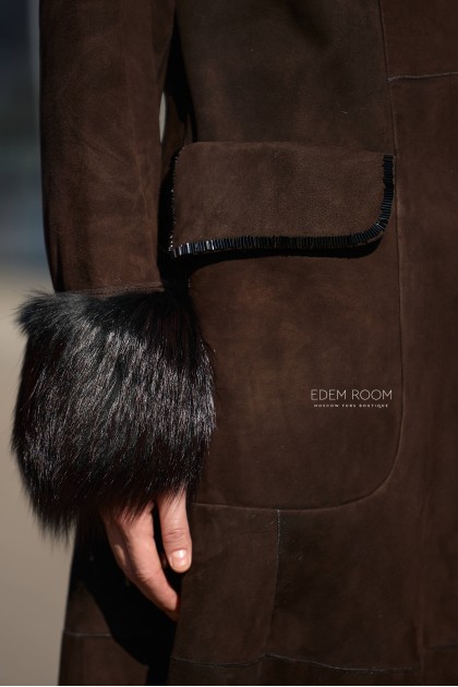 лёгкая дублёнка на итальянской тоскане