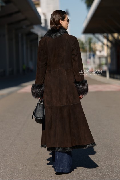 лёгкая дублёнка на итальянской тоскане