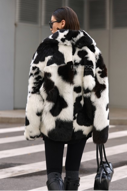 короткая шубка  - дублёнка из тосканы