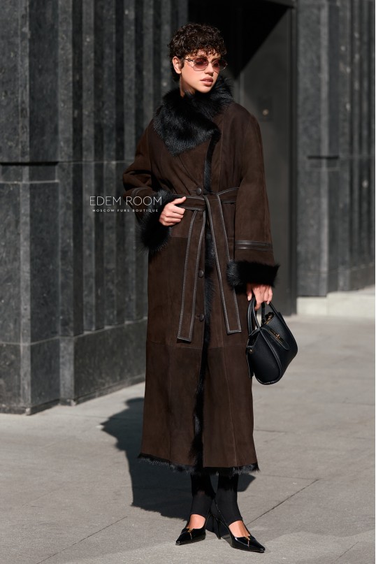 женская дублёнка из итальянской тосканы