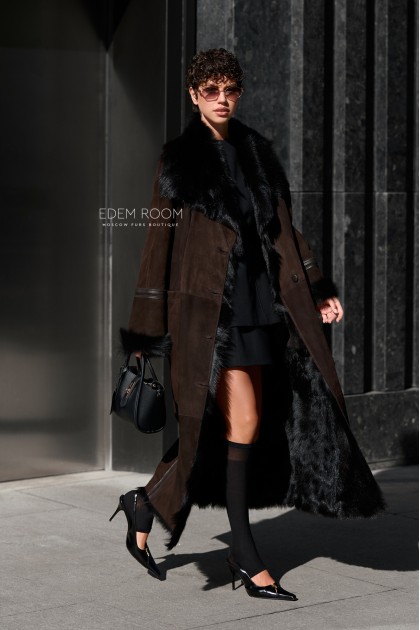 женская дублёнка из итальянской тосканы