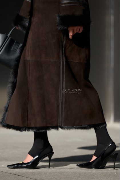 женская дублёнка из итальянской тосканы