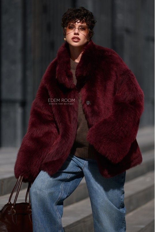 шуба - дублёнка из тосканы