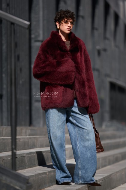 шуба - дублёнка из тосканы