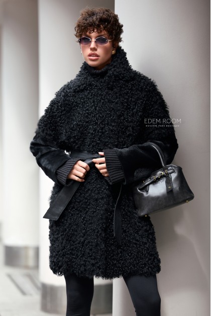 женская дублёнка из тиграды