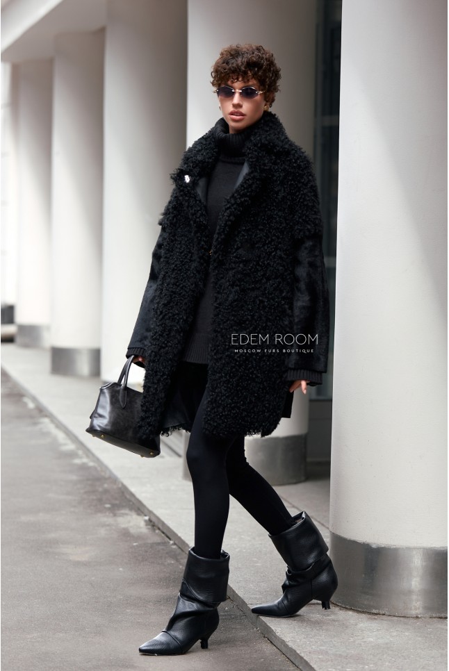 женская дублёнка из тиграды