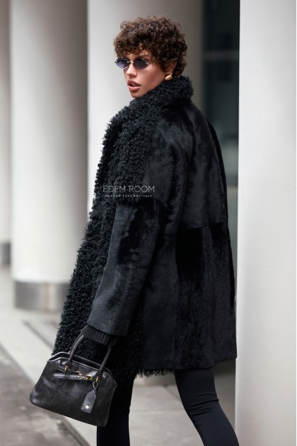 женская дублёнка из тиграды