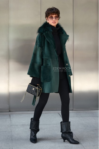 демисезонное пальто - дублёнка  демисезонное пальто - дублёнка