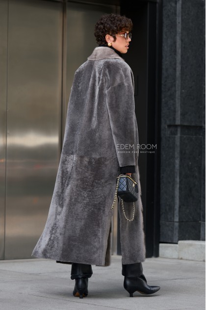 итальянская дублёнка с мехом норки