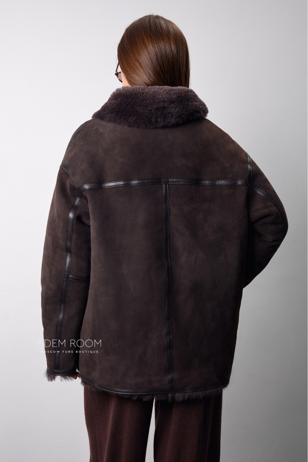 лёгкая дублёнка из меха тиградо