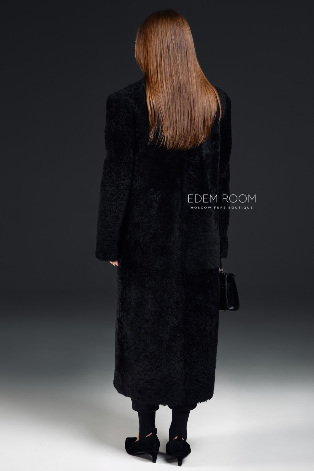 меховая дублёнка из меха кёрли