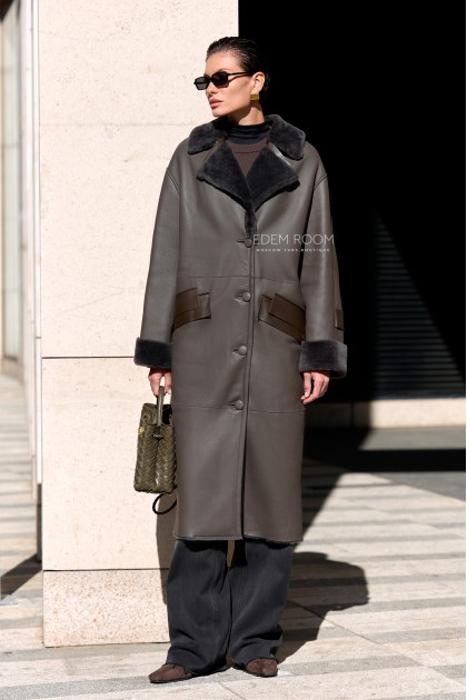 дублёнка женская на большие размеры