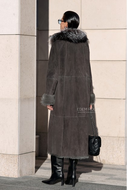 женская дублёнка на итальянской тоскане