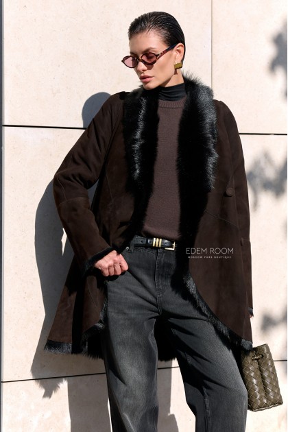 замшевая дублёнка на тоскане