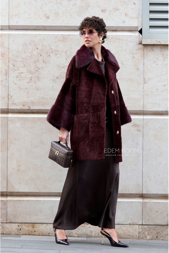 итальянская куртка - дублёнка из меха cortos итальянская куртка - дублёнка из меха cortos