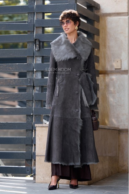 женская дублёнка yf на итальянской тоскане