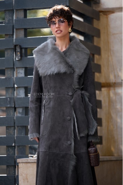 женская дублёнка yf на итальянской тоскане