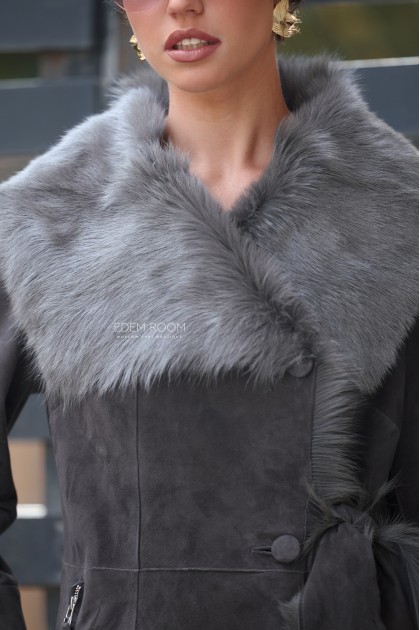 женская дублёнка yf на итальянской тоскане