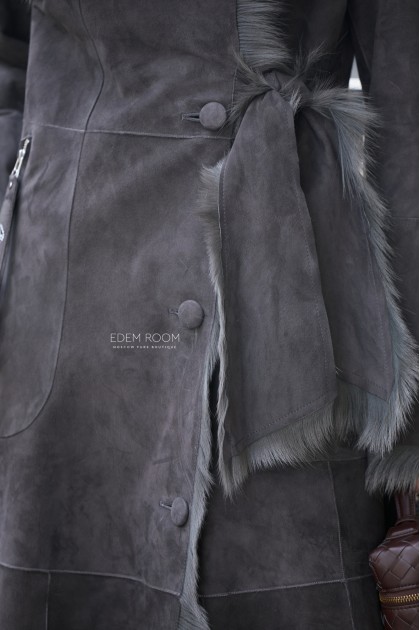 женская дублёнка yf на итальянской тоскане