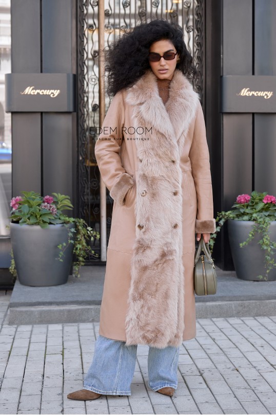 дублёнка женская с тосканой