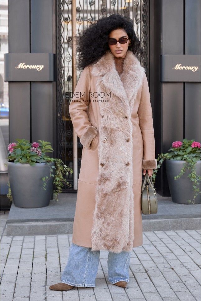 дублёнка женская с тосканой