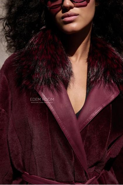 двухстороннее пальто - дублёнка из меха cortos двухстороннее пальто - дублёнка из меха cortos