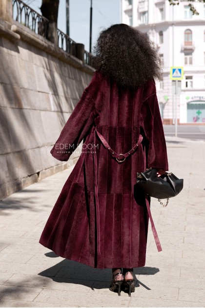 двухстороннее пальто - дублёнка из меха cortos двухстороннее пальто - дублёнка из меха cortos