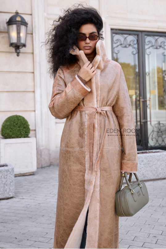 дублёнка женская из испанского мерино