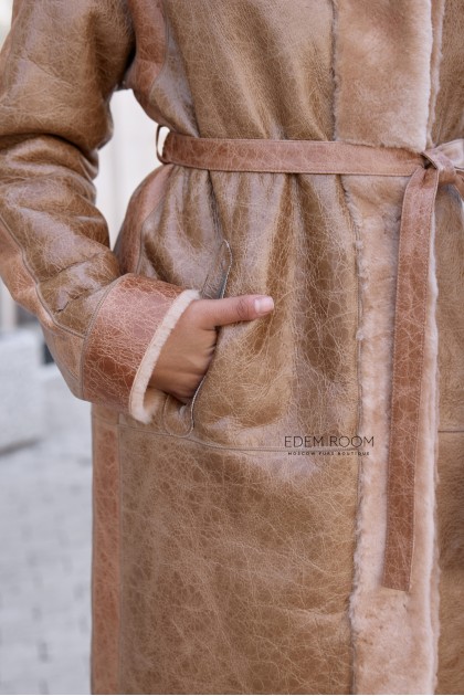 дублёнка женская из испанского мерино