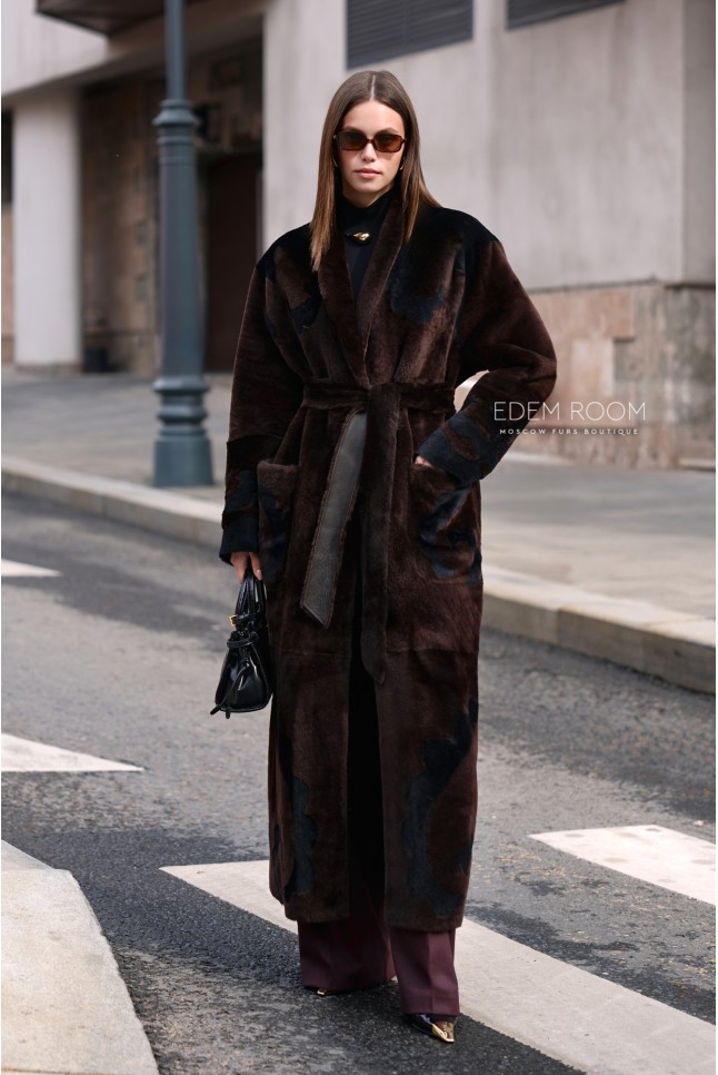 итальянская дублёнка - халат