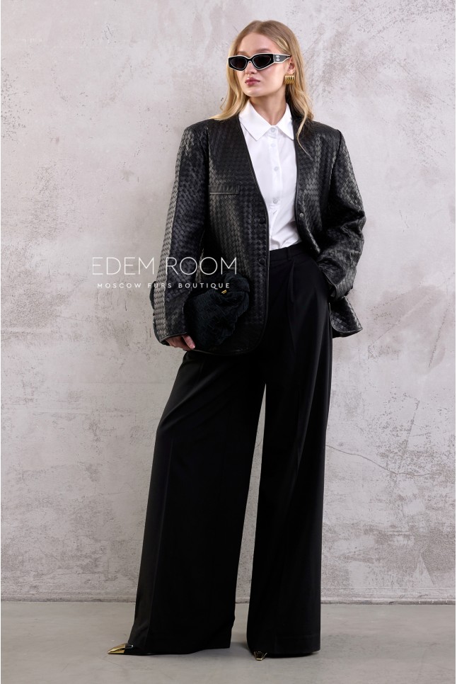 пиджак из натуральной кожи  Bottega Veneta